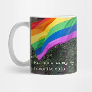 Positive Rainbow Pride Gift Quote Decor Colorful Image LGBTQ Mug